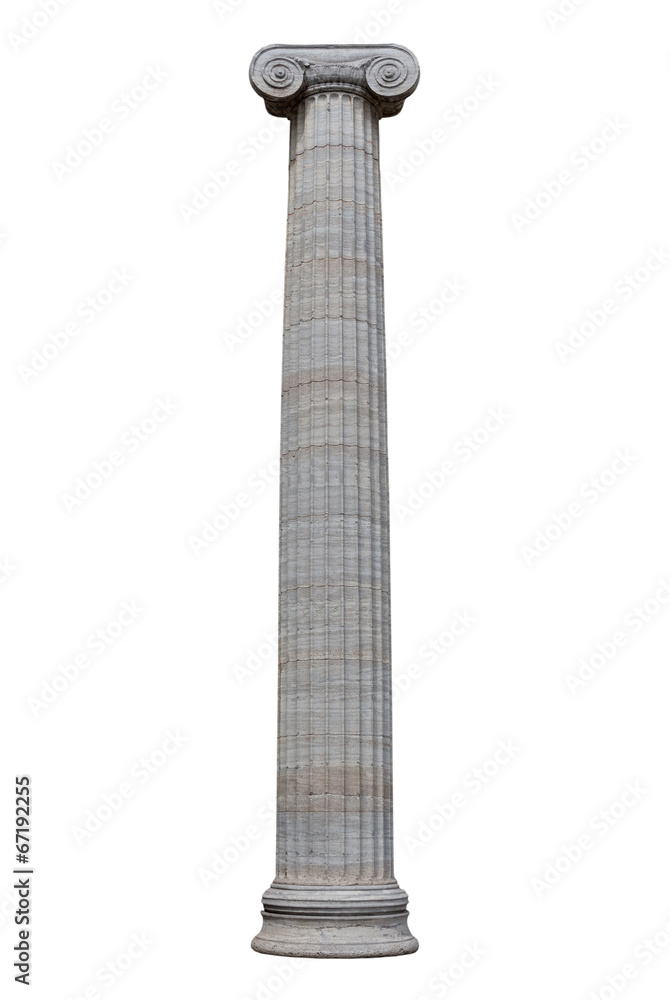 Column isolated on white background