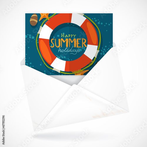 Postal Envelopes With Greeting Card