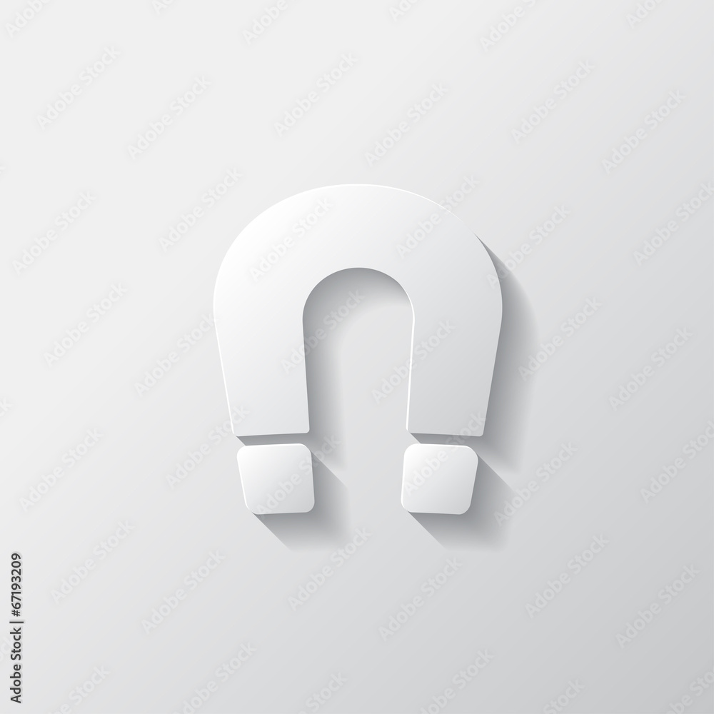 Magnet Symbol. Electromagnetism symbol Magnet Symbol. Electromagnetism symbol