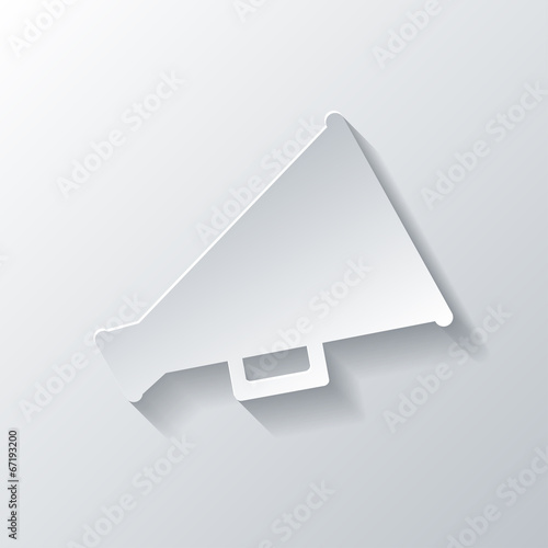 Megaphone, loudspeaker icon. Loud-hailer symbol