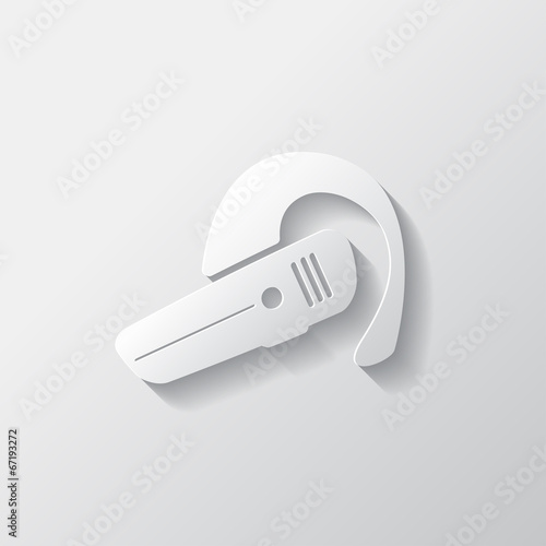 Bluetooth Headset icon. Wireless connection