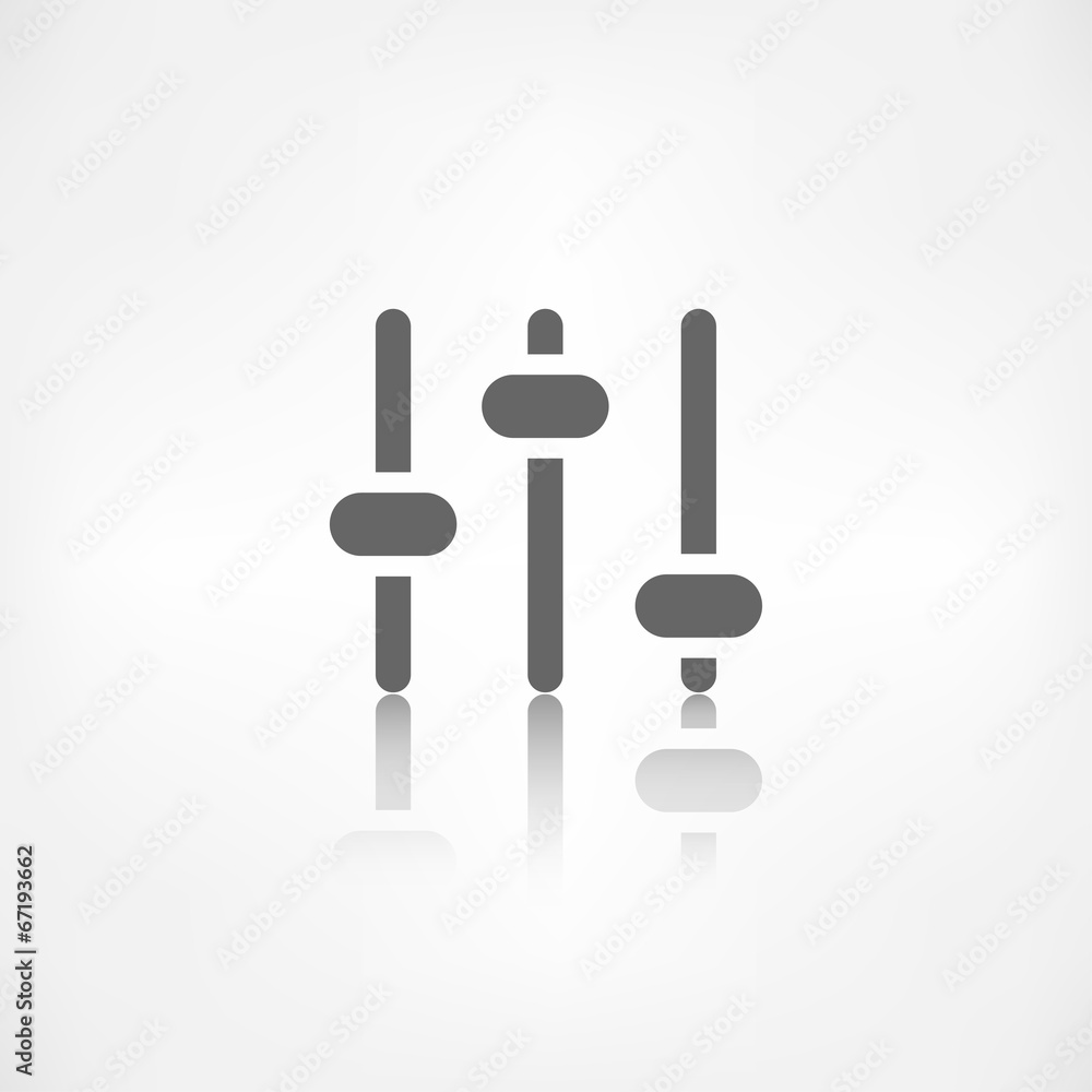 Equalizer icon. Music sound wave symbol Equalizer icon. Music sound wave symbol