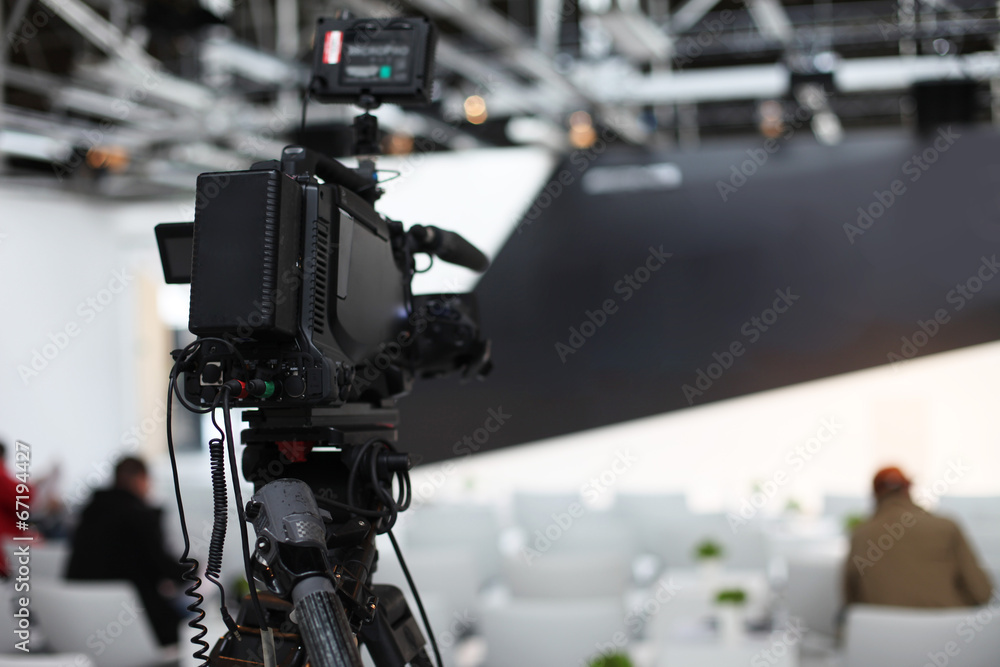 Pressekonferenz TV Kamera Pressekonferenz TV Kamera
