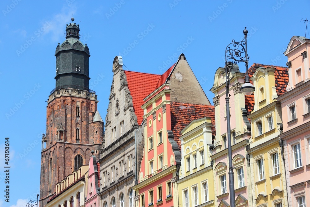 Wroclaw, Poland - market square architecture