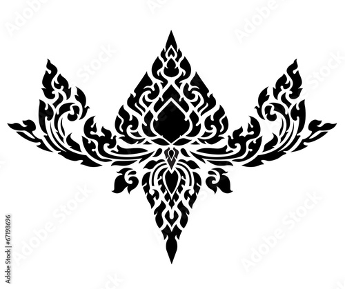 thai art pattern vector