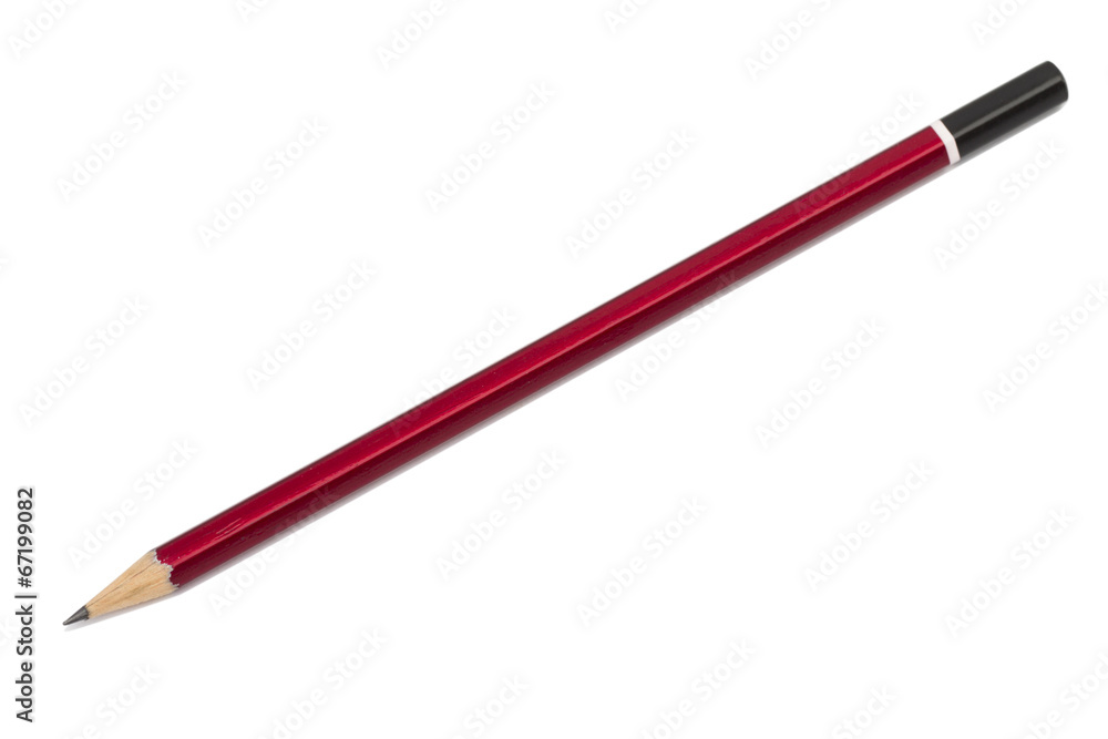 pencil on the white background pencil on the white background