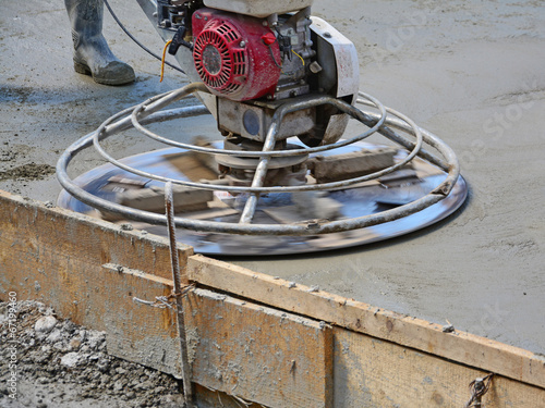 Принти на полотні Helicopter concrete finishing