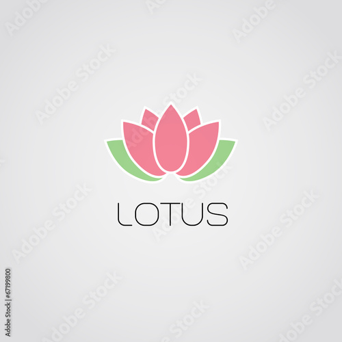 Vector lotus flowers design for spa, resort