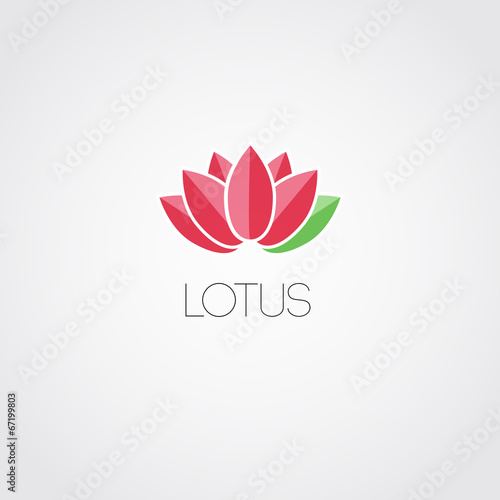 Vector lotus flowers design for spa, resort