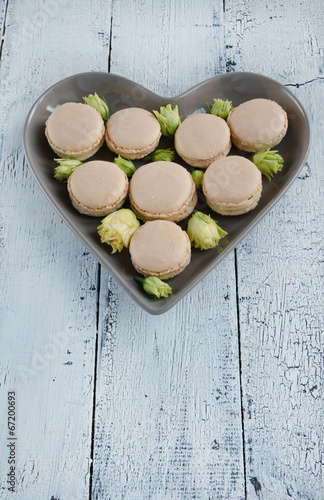 Macaroon with flowers