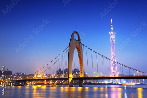 guangzhou in the sunset moment photo
