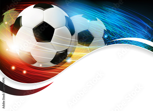 Soccer ball with lights and sparks