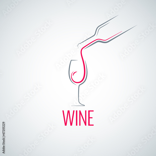 wine glass concept menu background