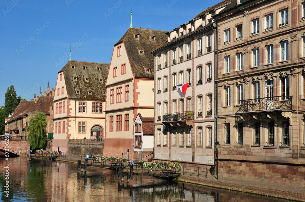 Bas Rhin, the picturesque city of Strasbourg in Alsace