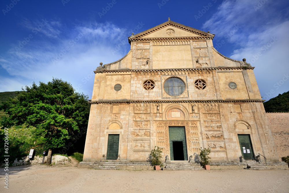 Spoleto, Umbria, Chiesa di S. Pietro