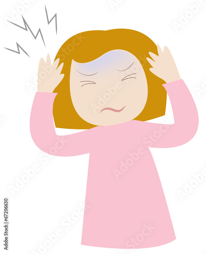 woman headache