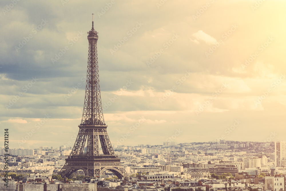 Naklejka premium Tour Eiffel w Paryżu