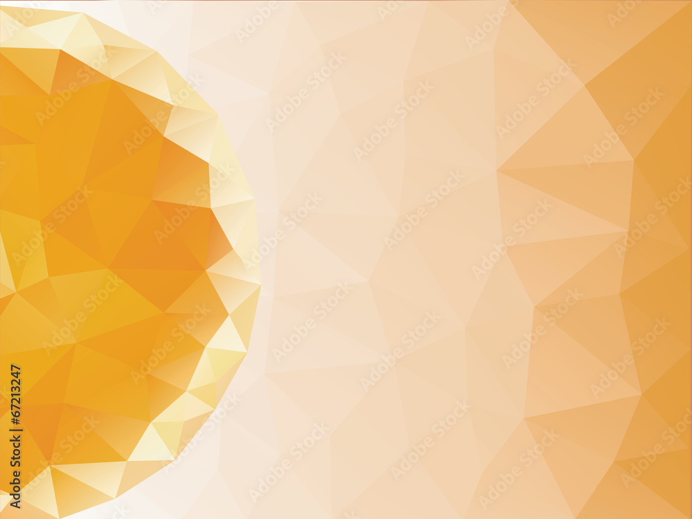 Obraz premium Polygon abstract orange background