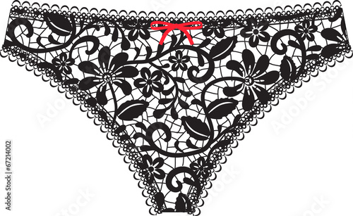 black lace lingerie