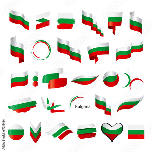 biggest collection of vector flag of Bulgaria