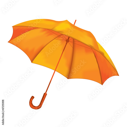 Umbrella on a white background. Vector illustration.