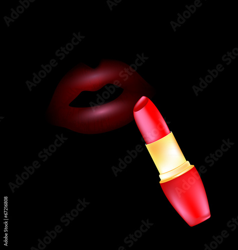 lips and lipstick
