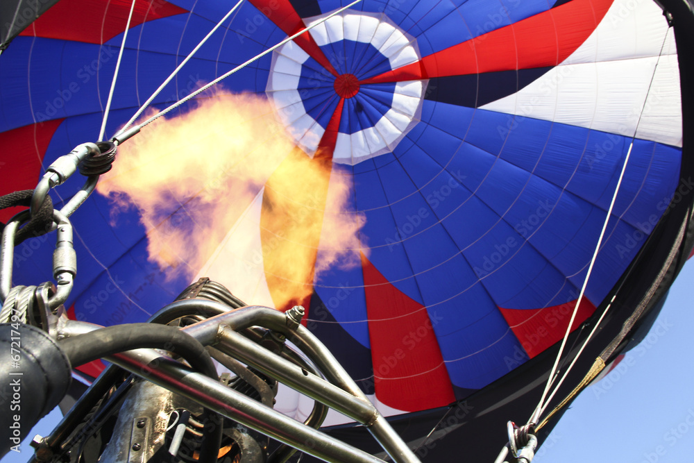 Obraz premium Floating сolorful hot air balloons