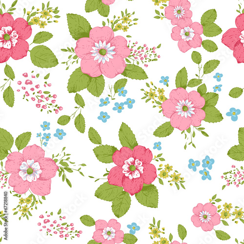 Shabby chic rose background