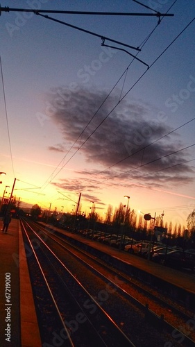 Sunset train