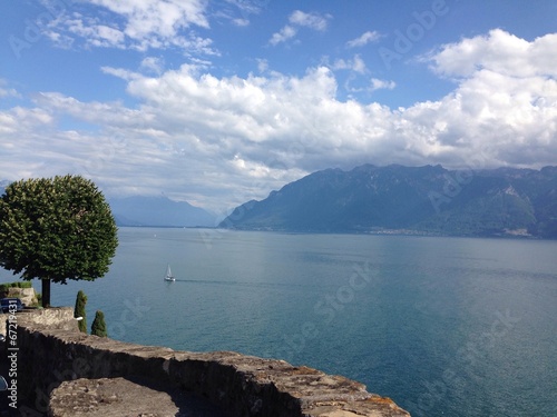 Vue de Rivaz sur le Léman photo