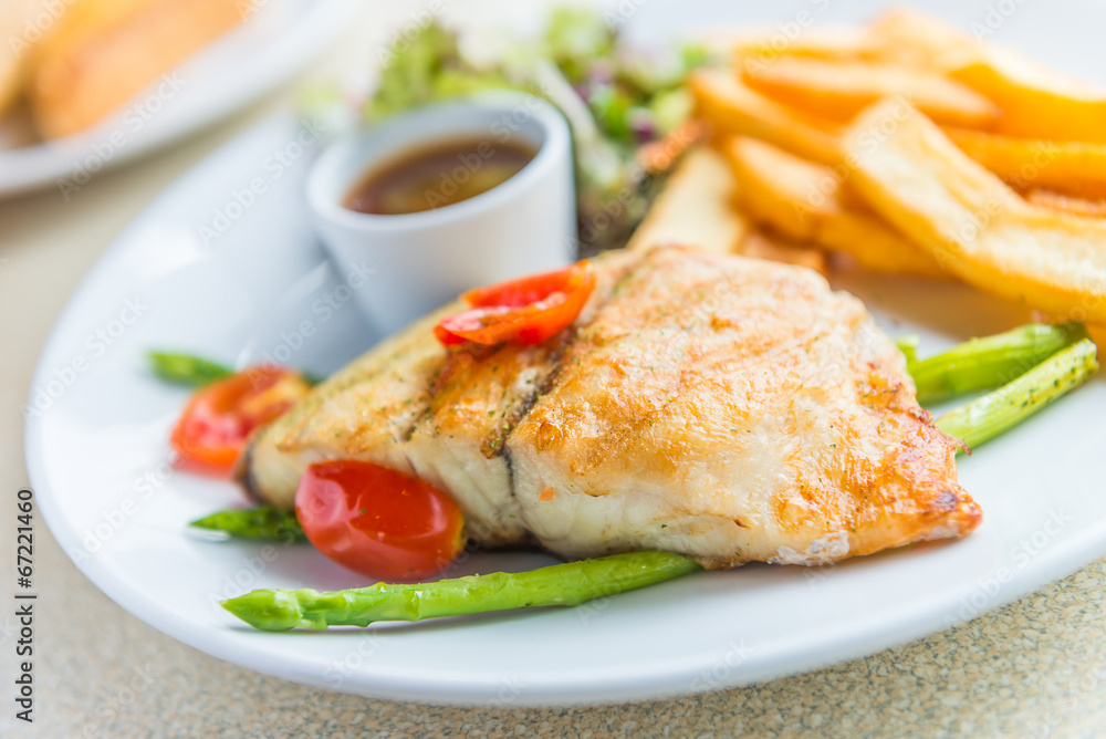 Barramundi steak Barramundi steak
