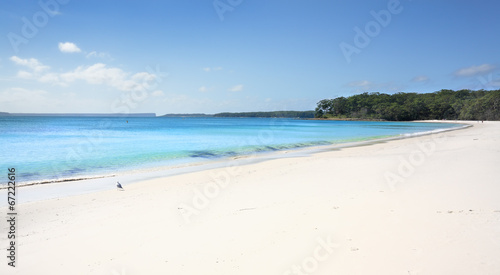 Greenfields Beach aqua waters and white sandy shore  Australia