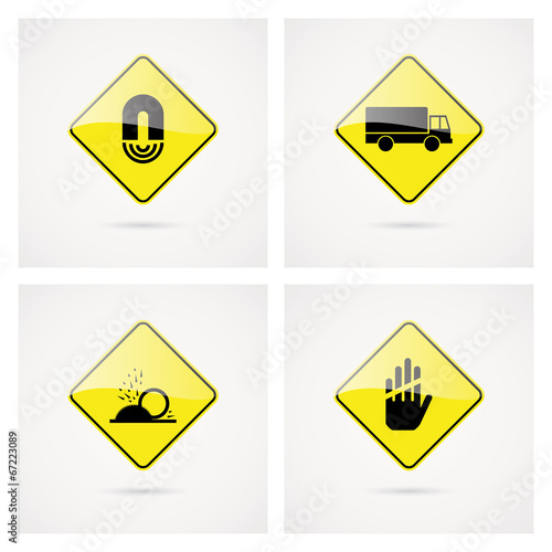 Free Download abstract danger signal on a white background - GFXLoad