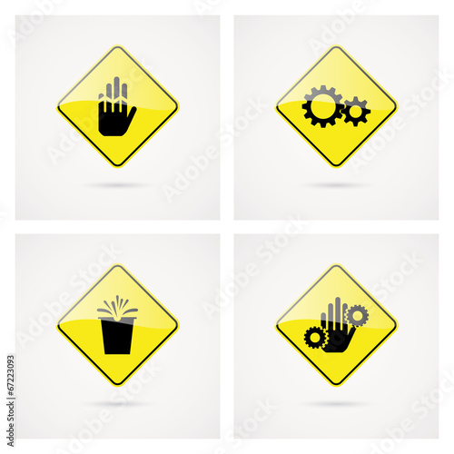 Free Download abstract danger signal on a white background - GFXLoad