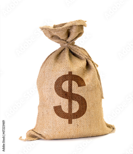 moneybag with dollars