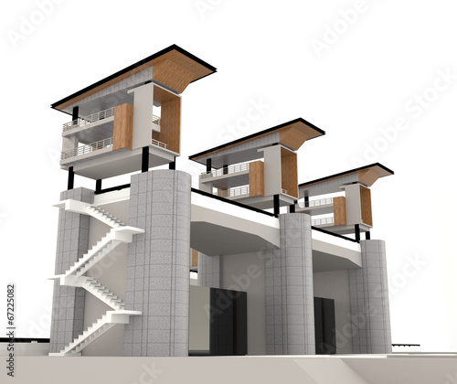 3D water gate design model