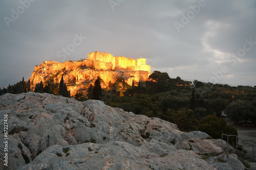 Acropolis at night, Athens.