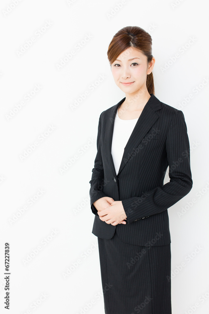 asian businesswoman on white background asian businesswoman on white background