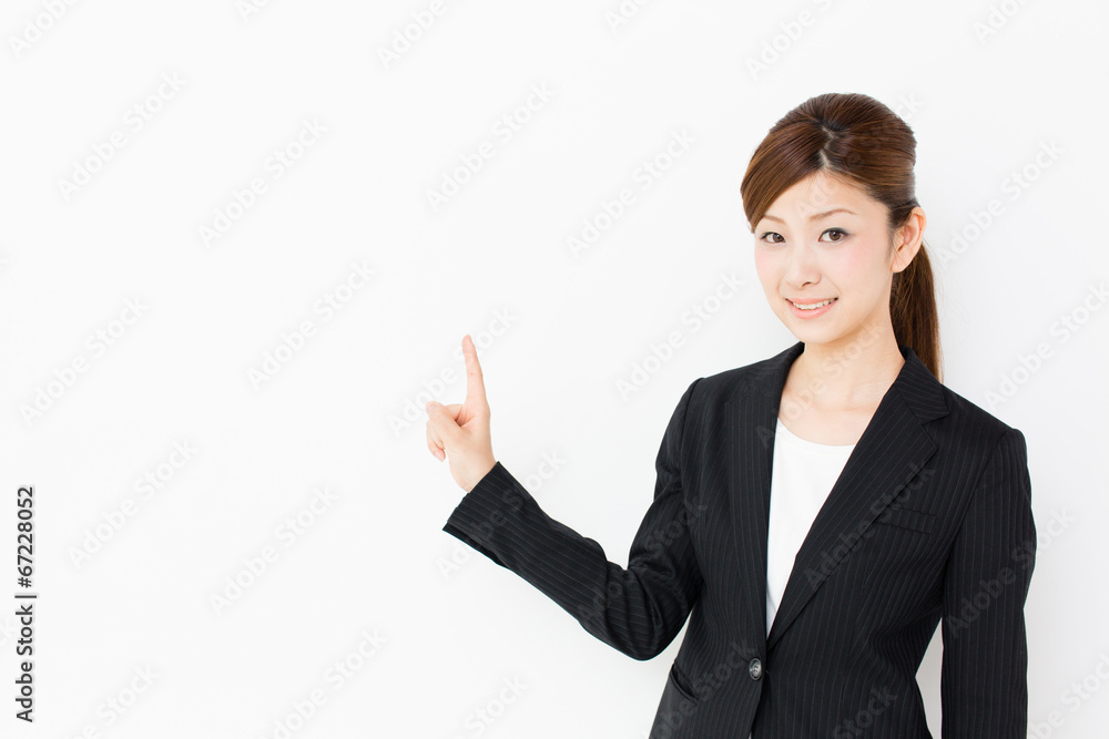 asian businesswoman on white background asian businesswoman on white background