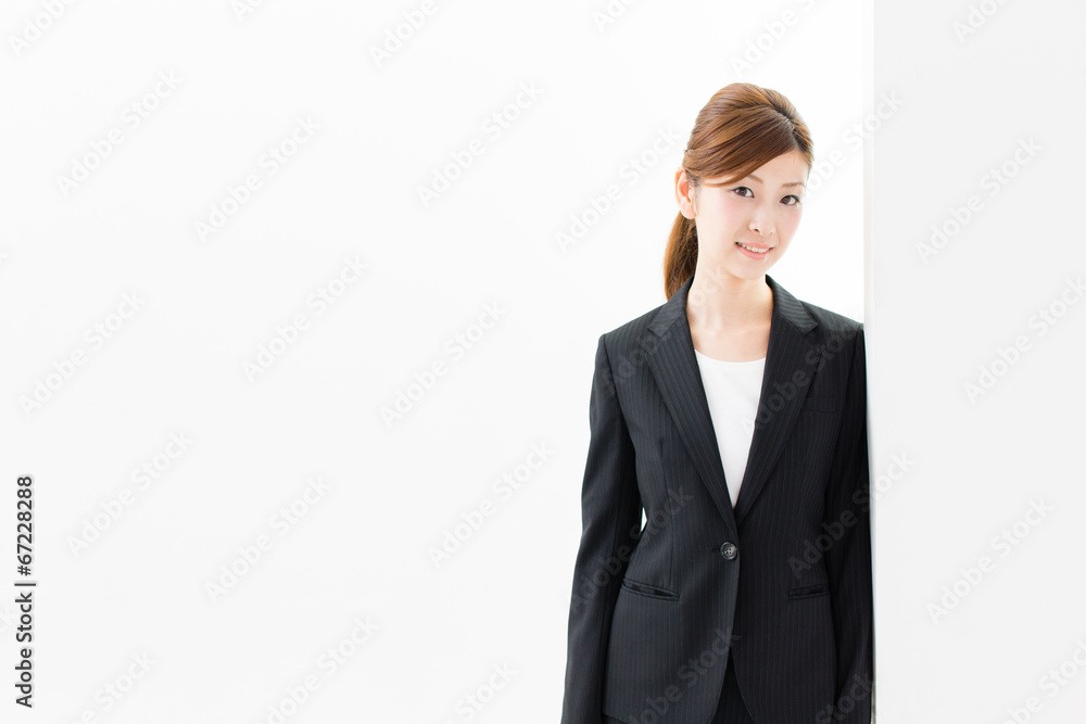 asian businesswoman on white background asian businesswoman on white background