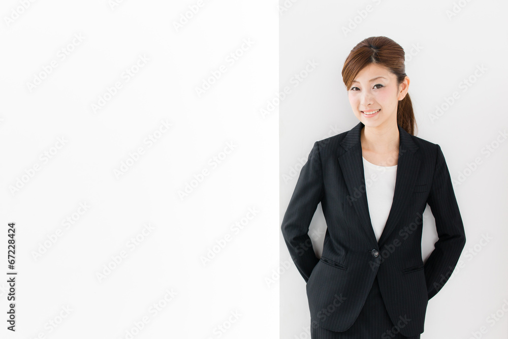 asian businesswoman on white background asian businesswoman on white background