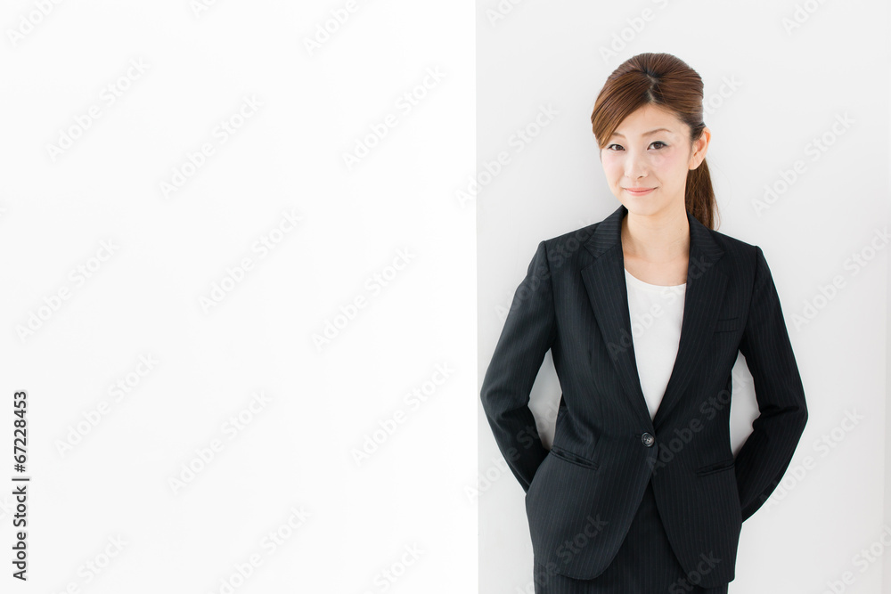 asian businesswoman on white background asian businesswoman on white background