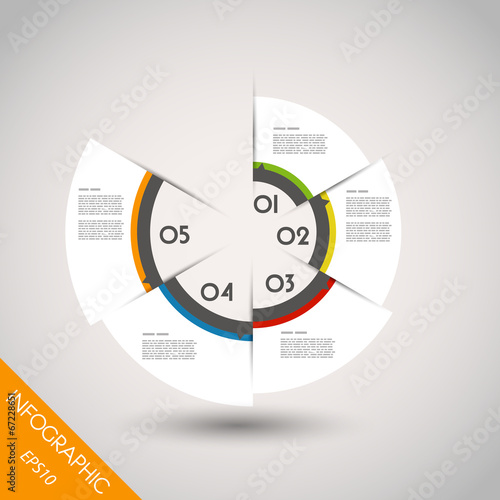 colorful infographic ring with elements