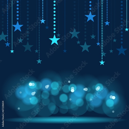 Hanging Stars - Blue Holida...