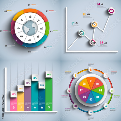 Infographics vector design template