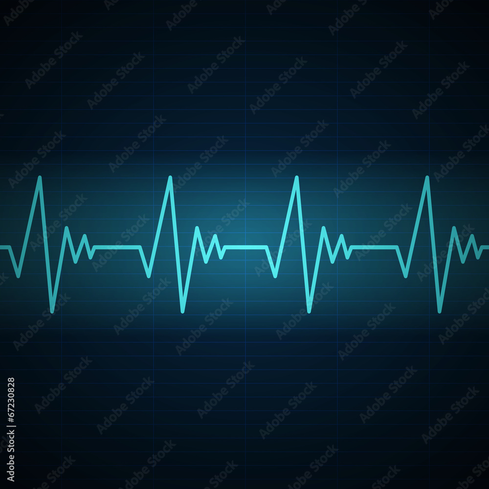 Vector Illustration of a Cardiac Frequency Vector Illustration of a Cardiac Frequency