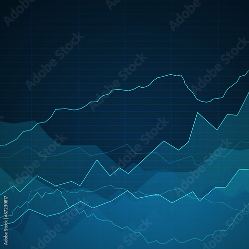 Vector Illustration of an Abstract Background with Graphs