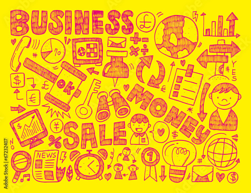 doodle business background