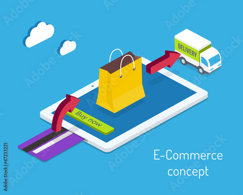 E-commerce or internet shopping concept