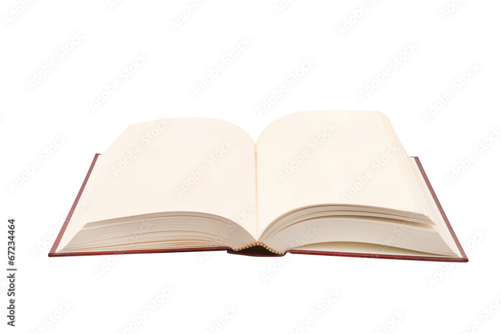 Open book isolated on white background Open book isolated on white background
